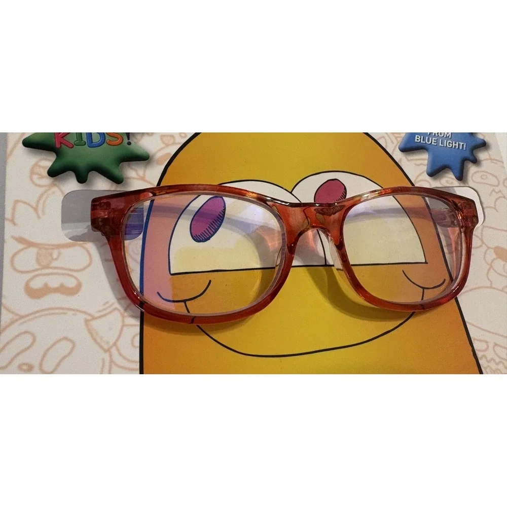 ICU Eyewear Screen Vision Blue Light Glasses For Kids ~ Pink Floral NEW